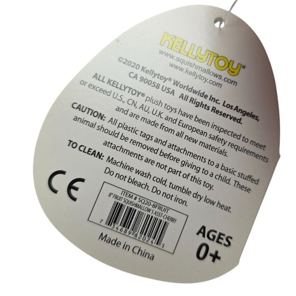 2020 KellyToy Squishmallows Cherry Fruit Squad Plush Stuffed Animal Toy 8" - Picture 8 of 8